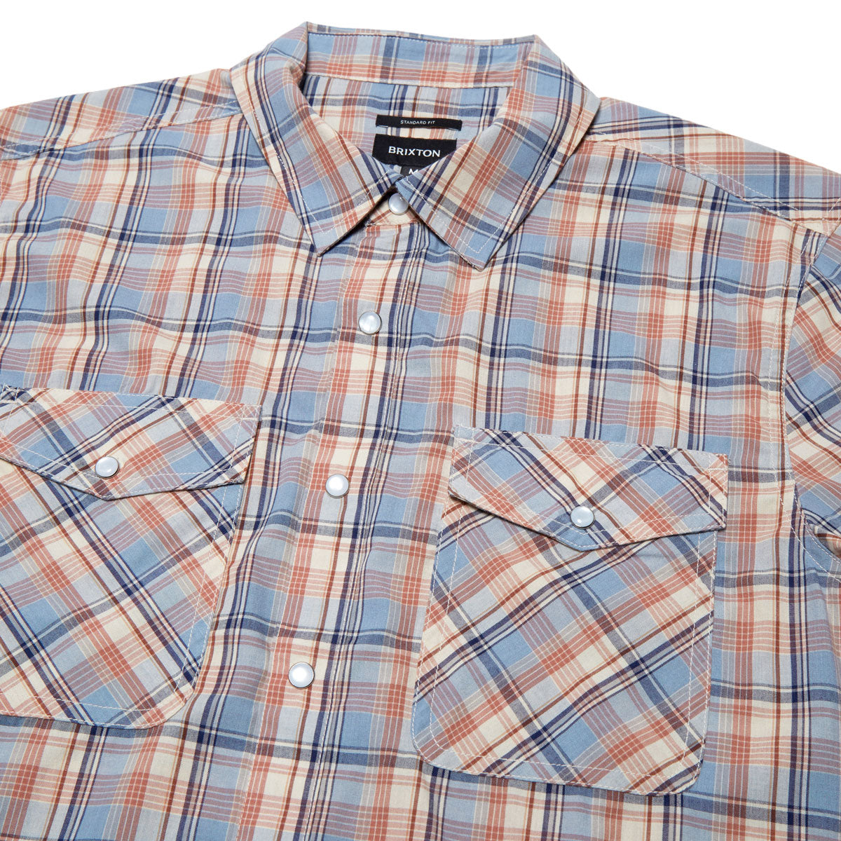 Brixton The Breezy Wayne Shirt - Blue Multi Plaid image 2