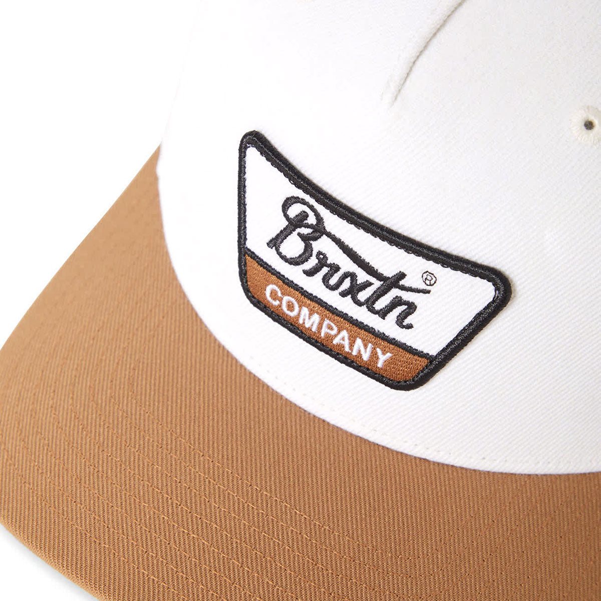Brixton Linwood C Netplus Mp Snapback Hat - Off White/Copper image 3