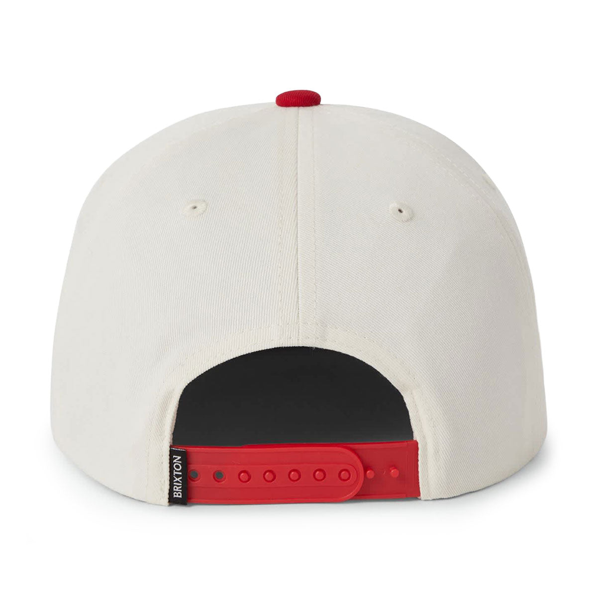 Brixton Division Np Mp Snapback Hat - Off White/Red image 5