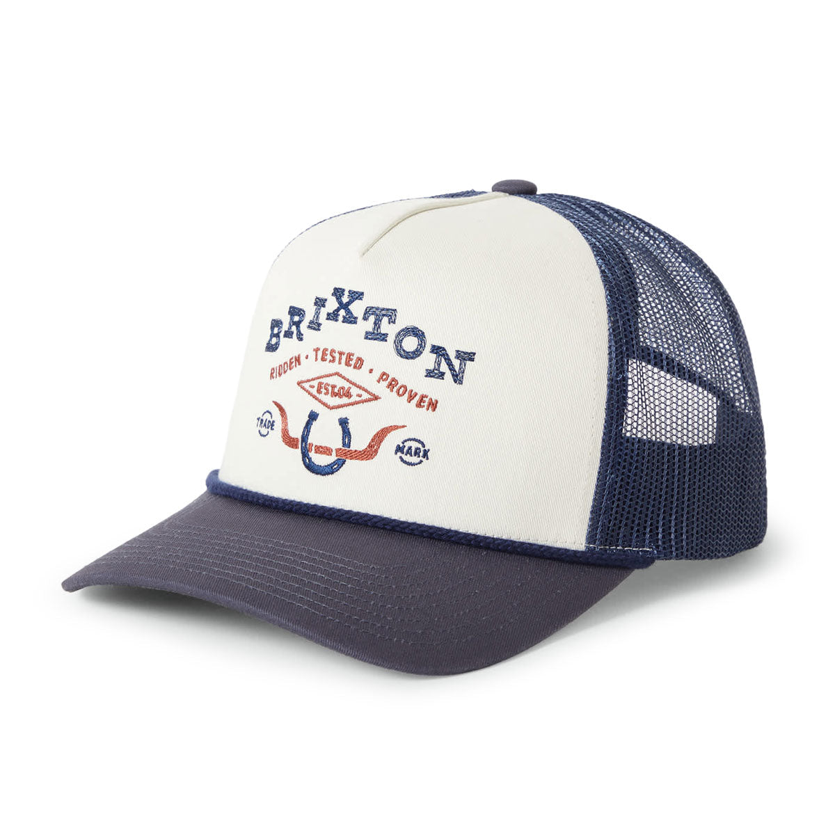 Brixton Beekman C Np Mp Trucker Hat - Off White/Navy image 1