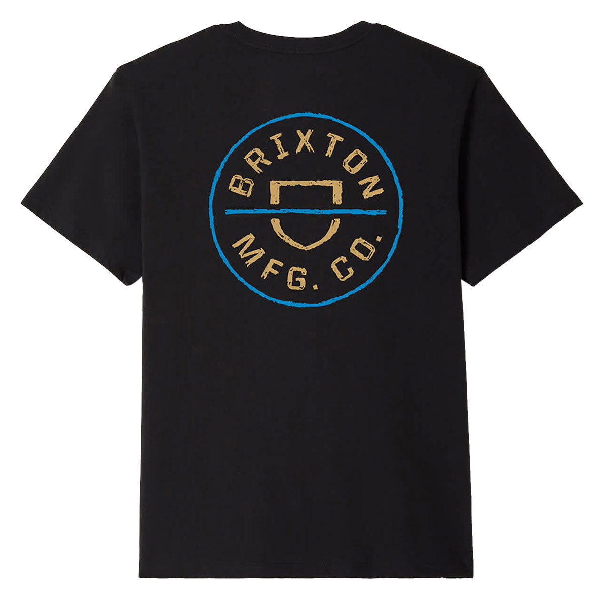Brixton Crest II T-Shirt - Black/Copper/Medium Blue image 1
