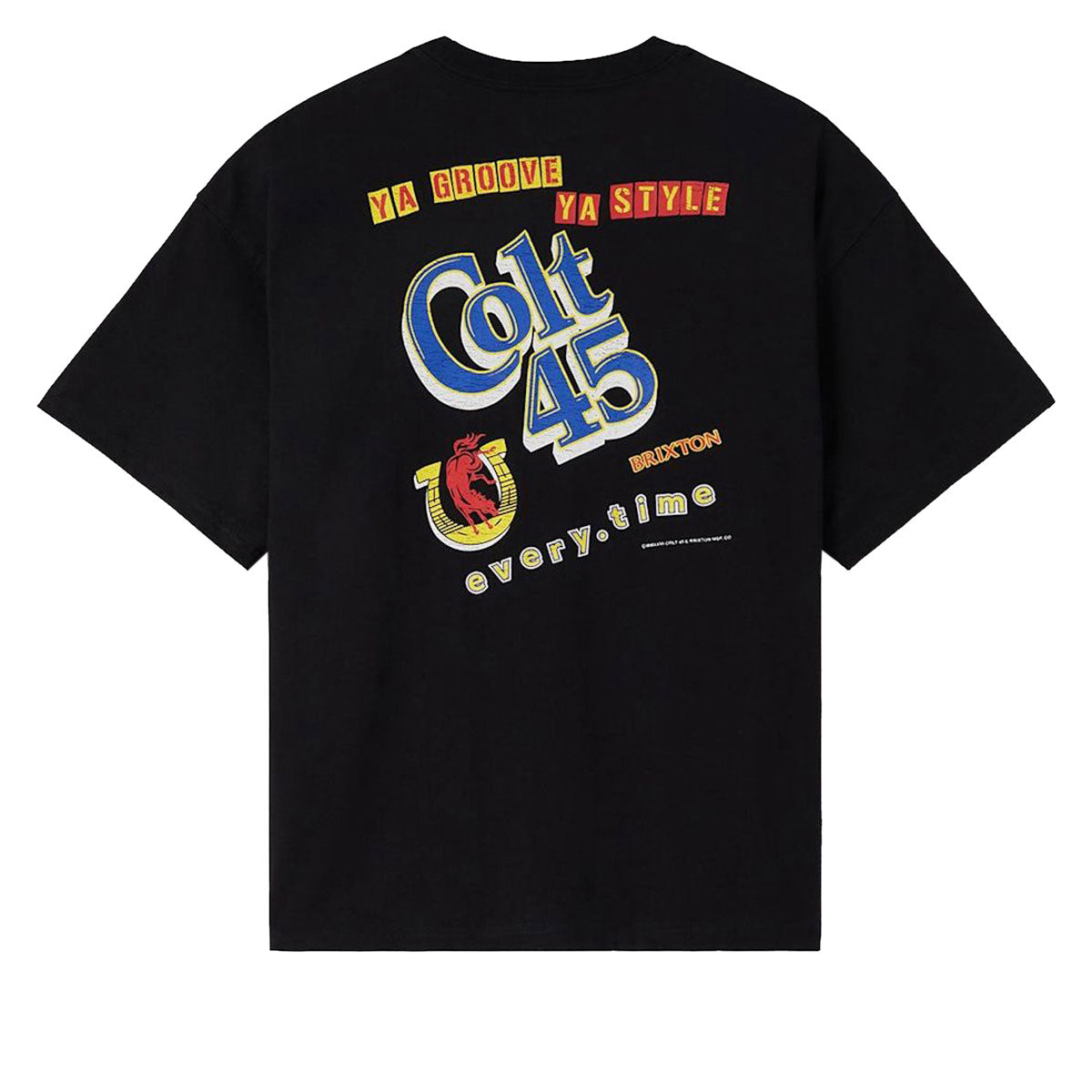 Brixton x Colt 45 Everytime Oversized T-Shirt - Black image 1