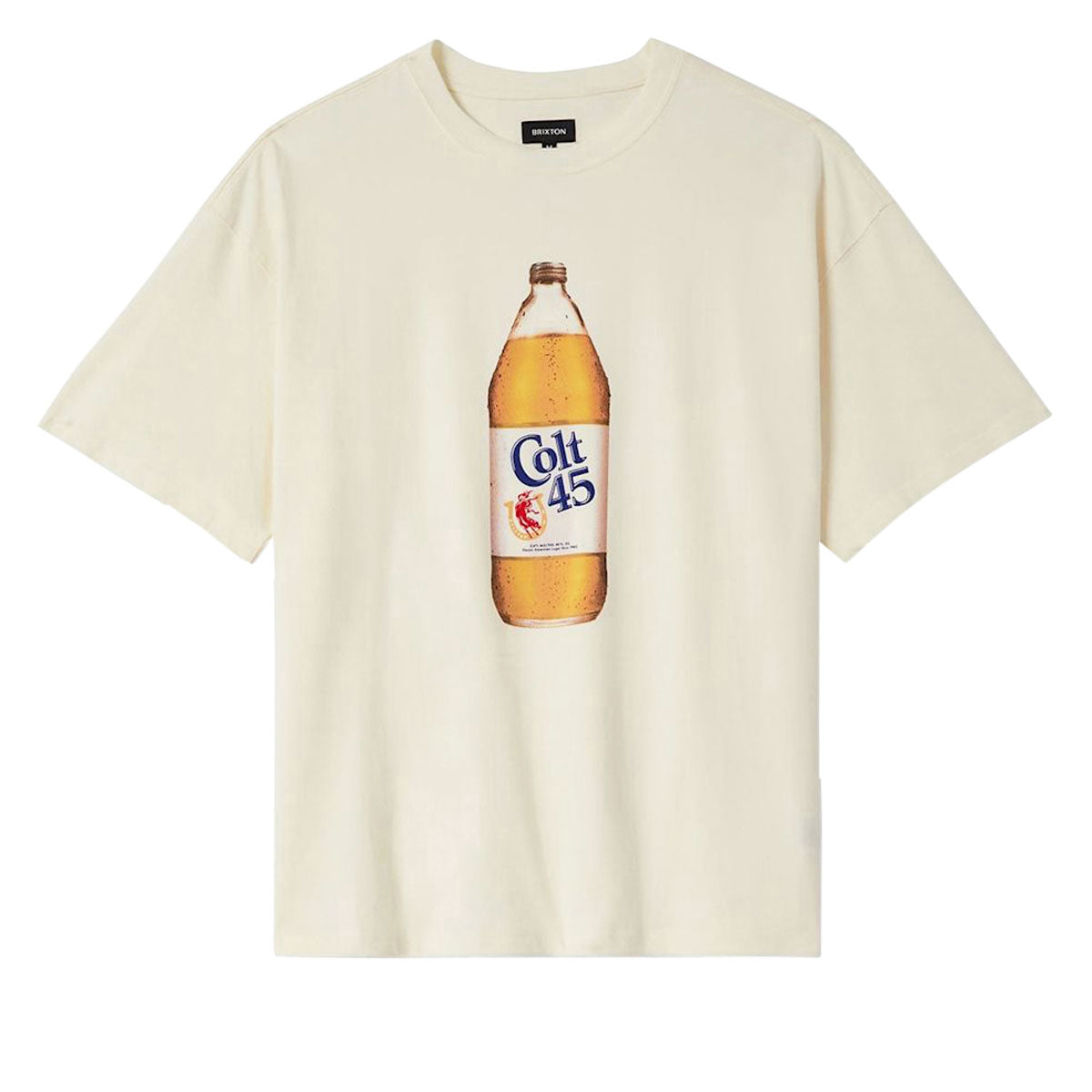 Brixton x Colt 45 Forty Oz Oversized T-Shirt - Natural image 1