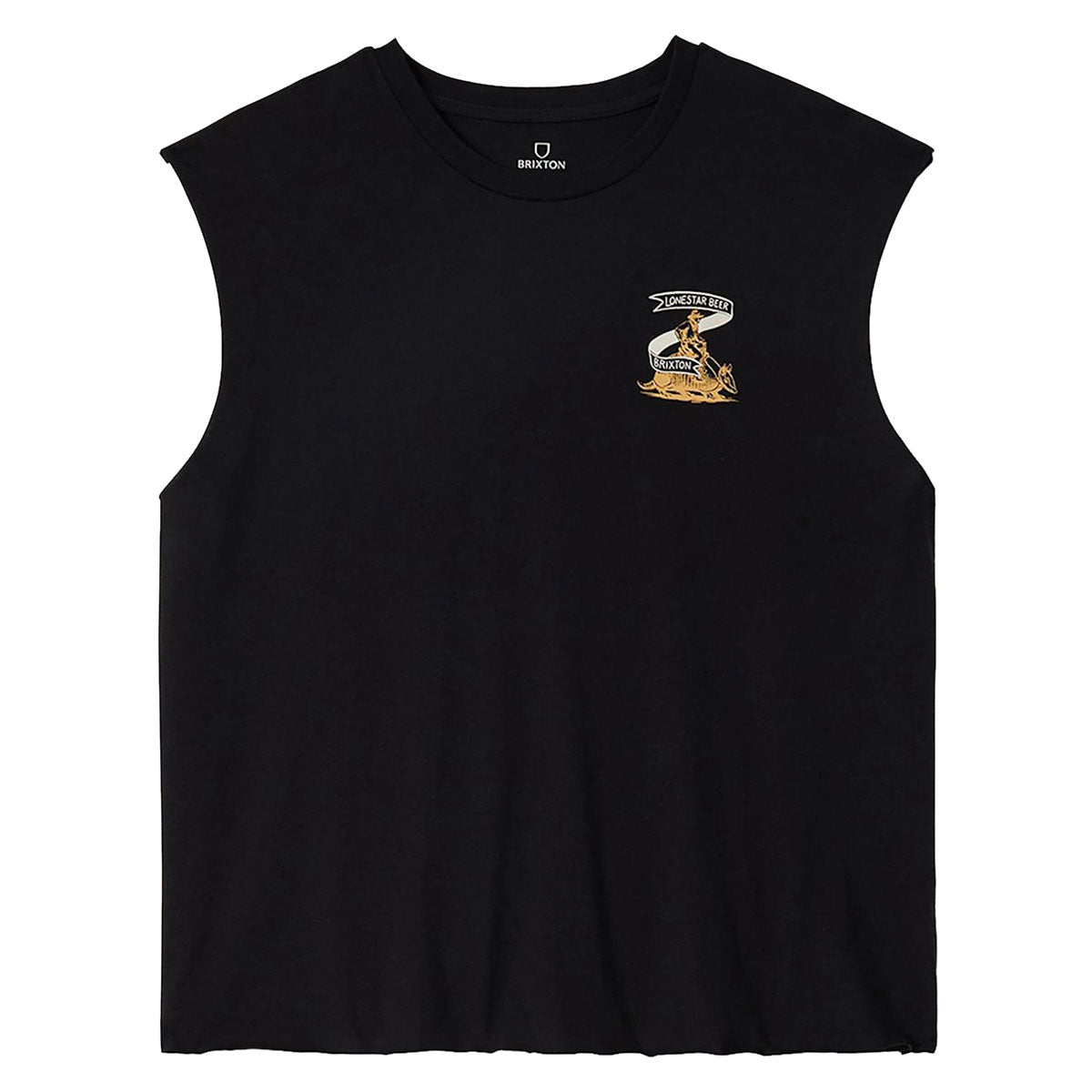 Brixton x Lone Star Armadillo Muscle Tank Top - Black image 2