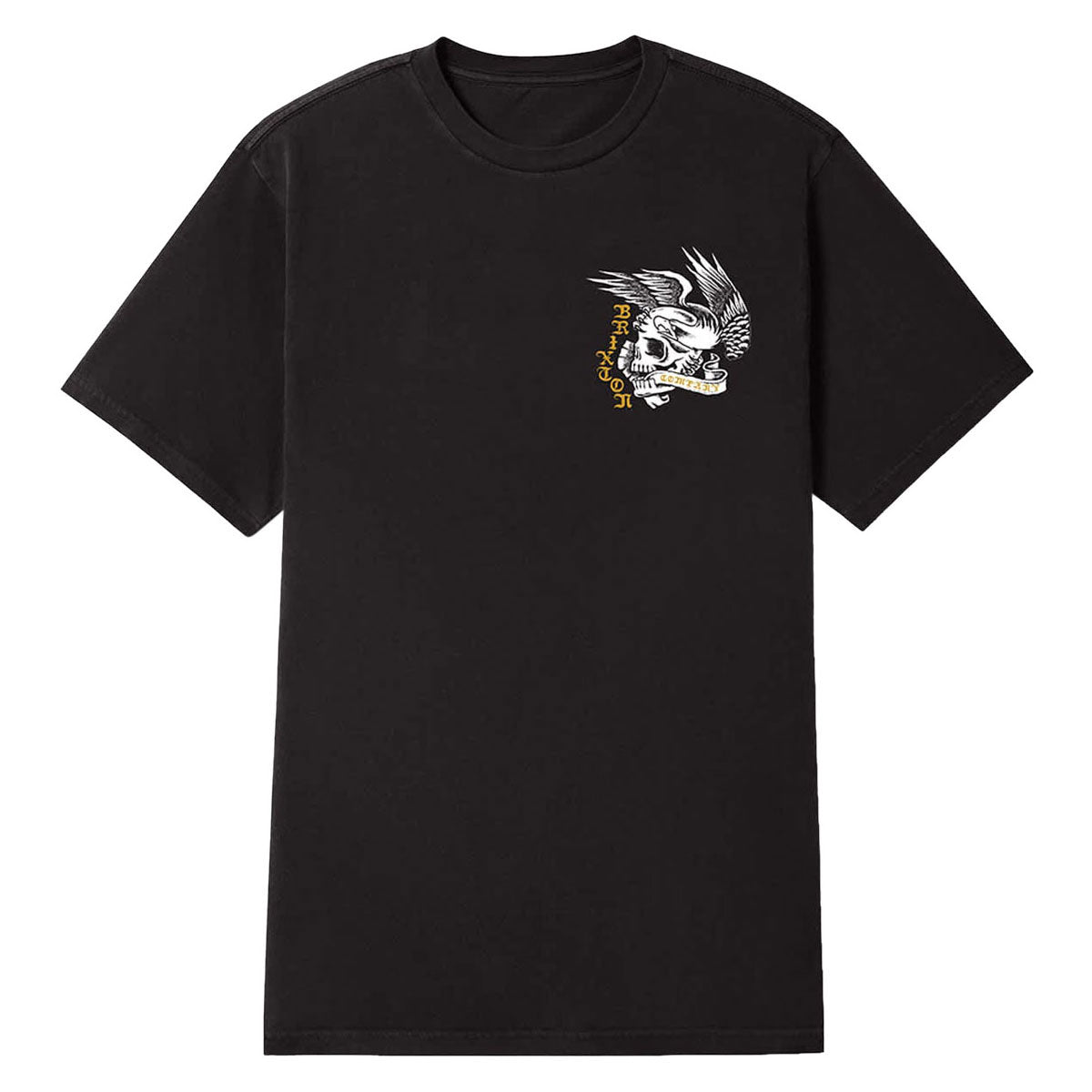 Brixton Wolcott T-Shirt - Black Worn Wash image 2