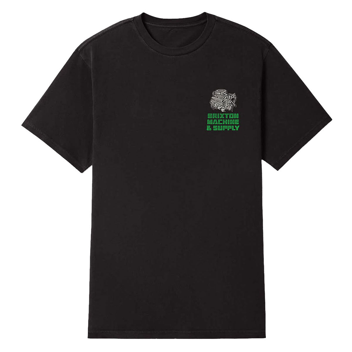 Brixton Machine T-Shirt - Black Worn Wash image 2