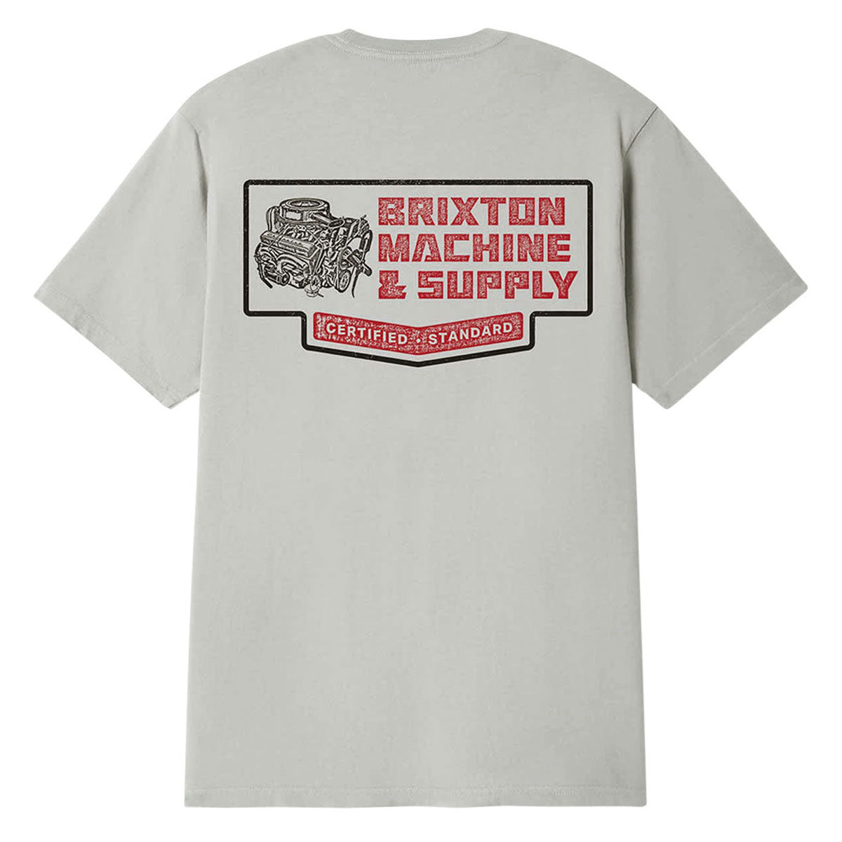 Brixton Machine T-Shirt - Pebble Stone Worn Wash image 1