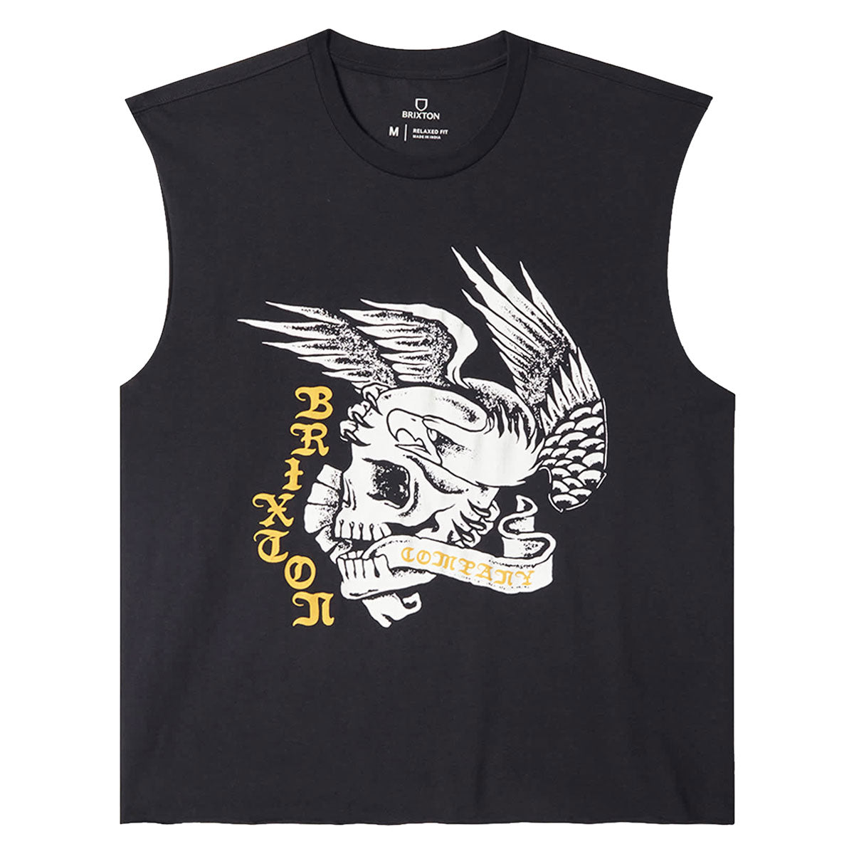 Brixton Wolcott Worn In Boxy Muscle Tank Top - Black image 1