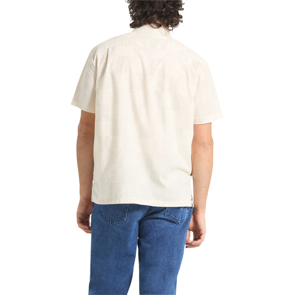 Brixton Cru Print Shirt - Whitecap/Geo Checker image 4