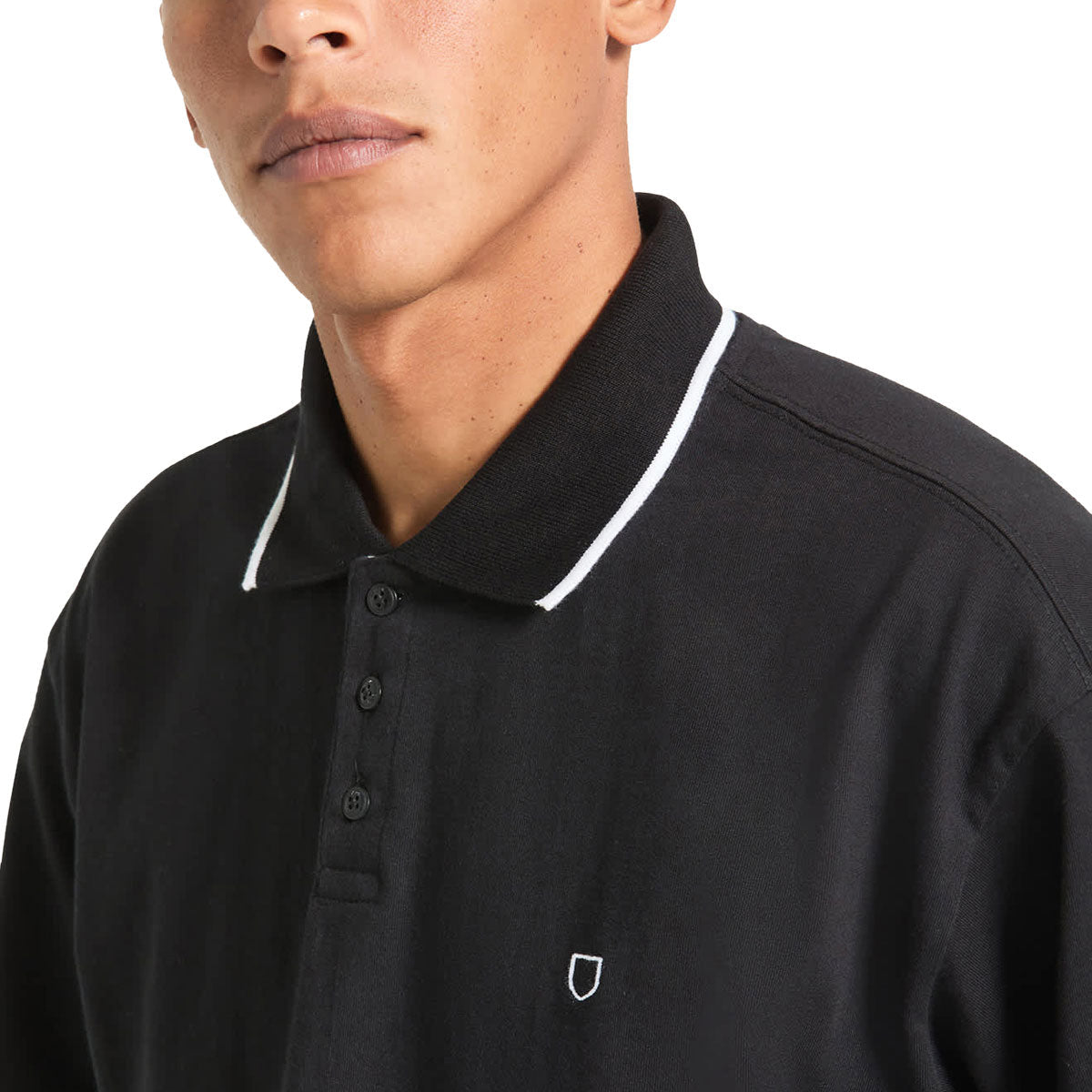 Brixton Anton Polo Shirt - Black image 4