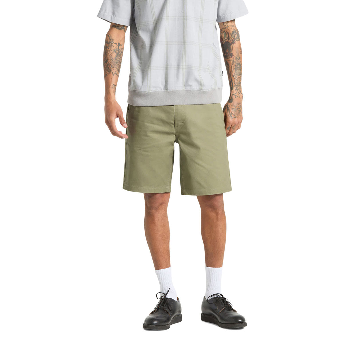 Brixton Santo Chino Shorts - Olive Surplus image 3