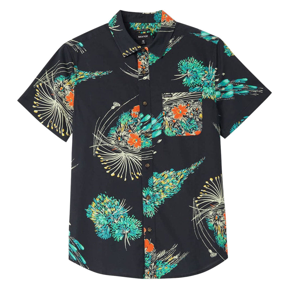 Brixton Charter Print Shirt - Black/Floral image 1