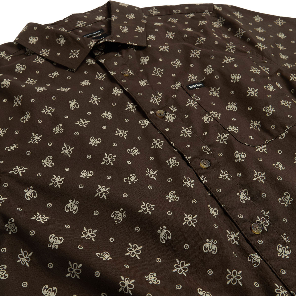 Brixton Charter Print Shirt - Walnut Brown Bandana image 3