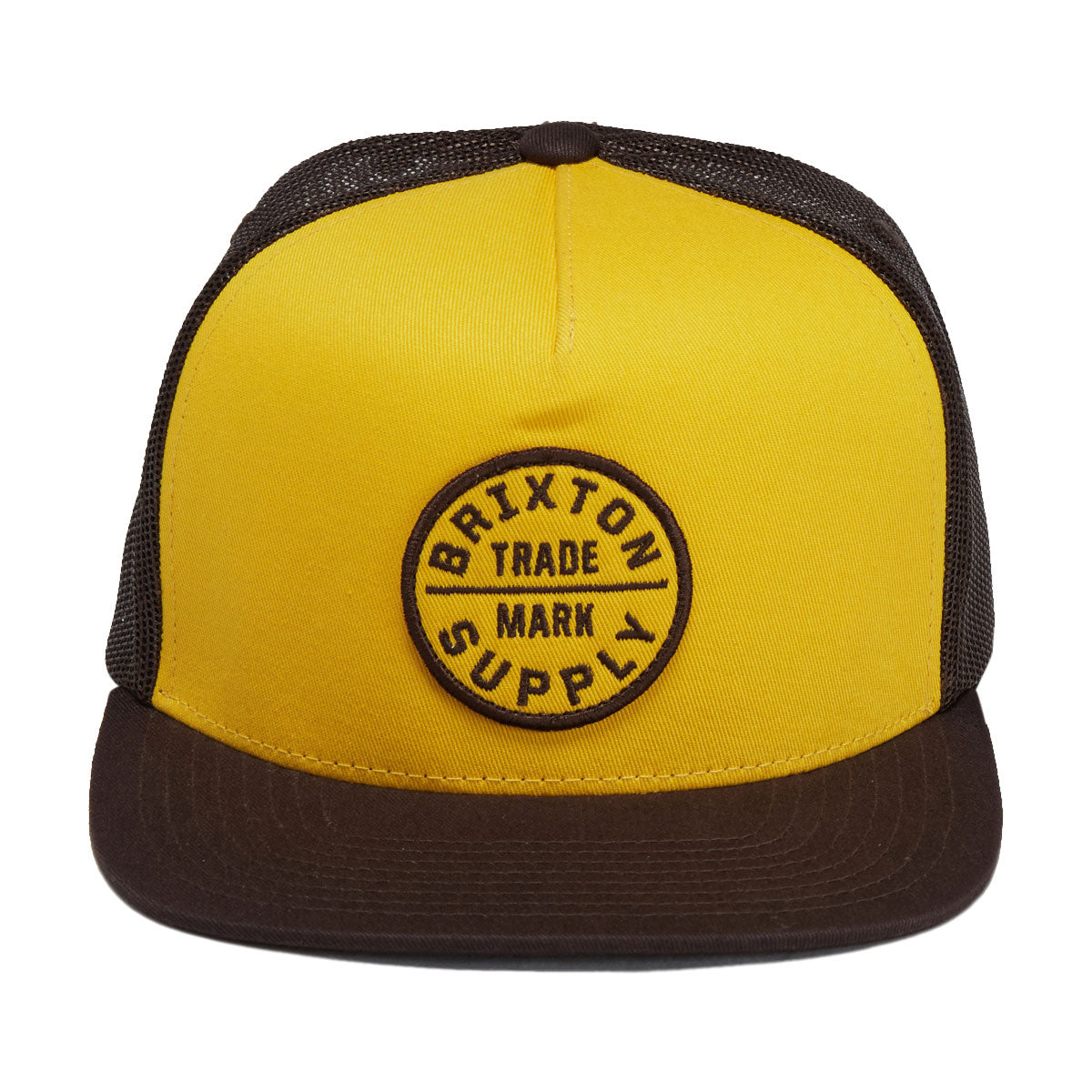Brixton Oath Mp Trucker Hat - Golden Hour/Coco image 3