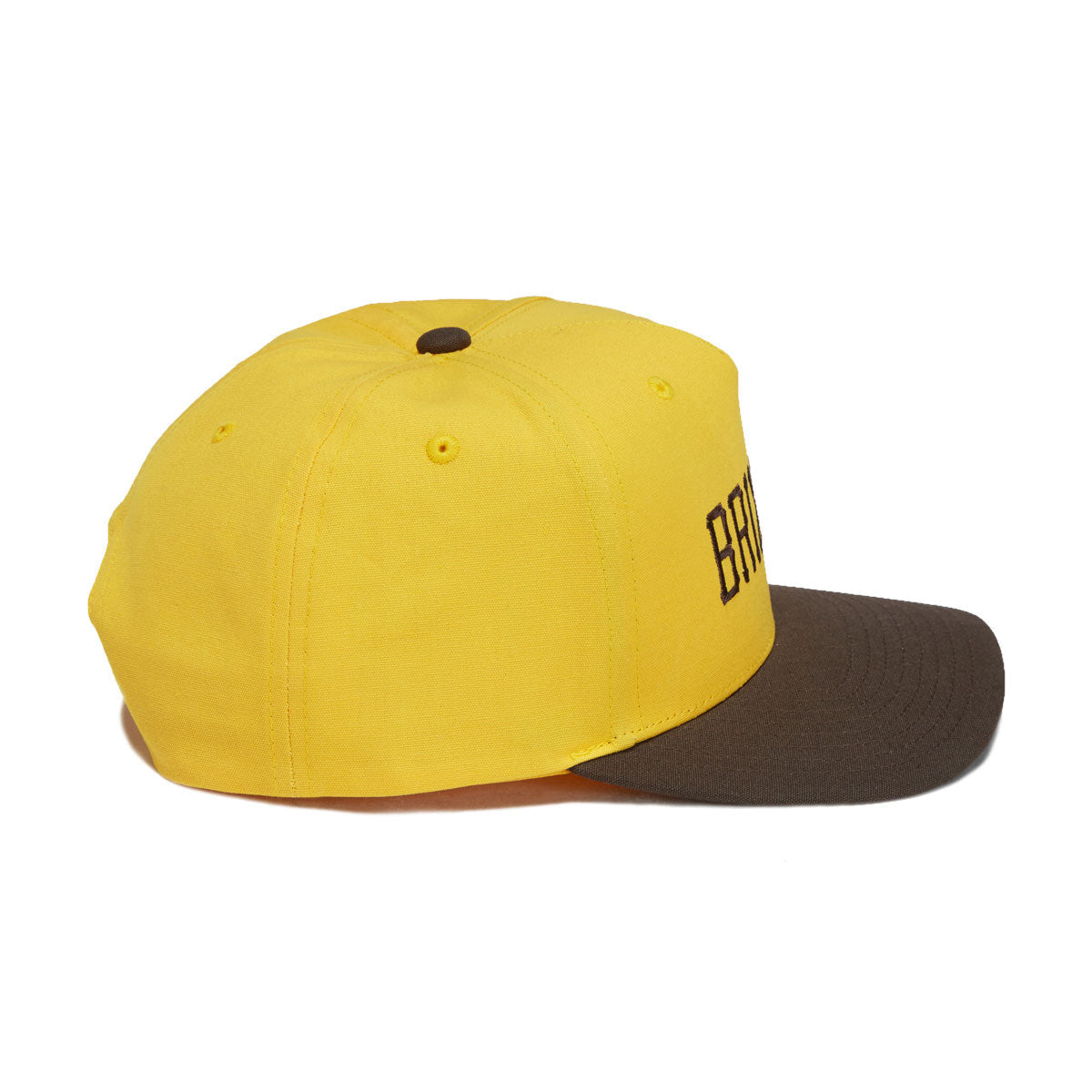 Brixton Homerun Snapback Hat - Golden Hour/Walnut Brown image 4