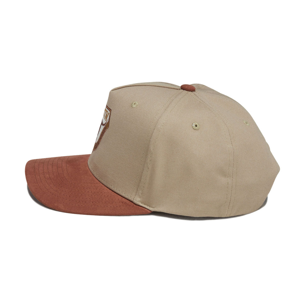 Brixton Fraser Snapback Hat - Olive Stone image 3