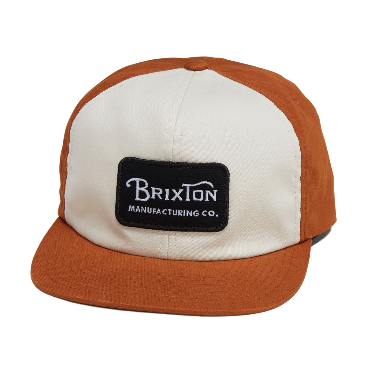 Brixton Grade Snapback Hat - Whitecap/Caramel image 1