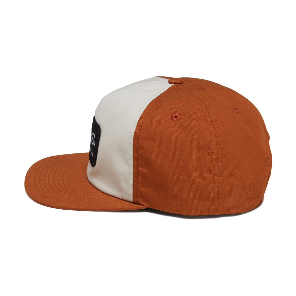 Brixton Grade Snapback Hat - Whitecap/Caramel image 3