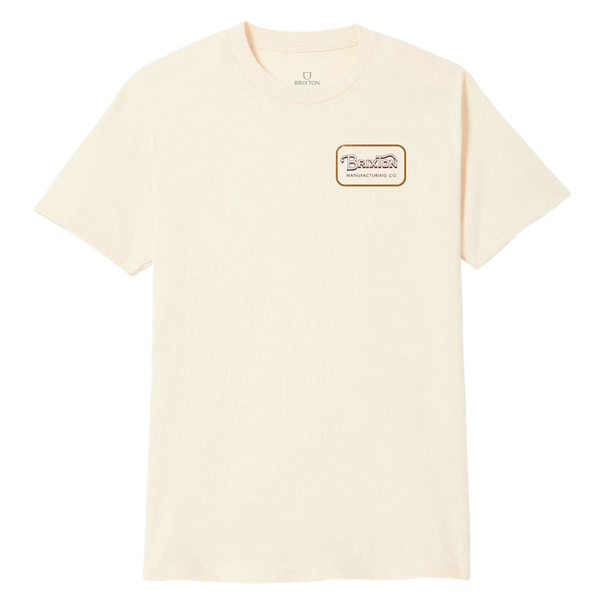 Brixton Grade T-Shirt - Cream/Burgundy/Rust image 1