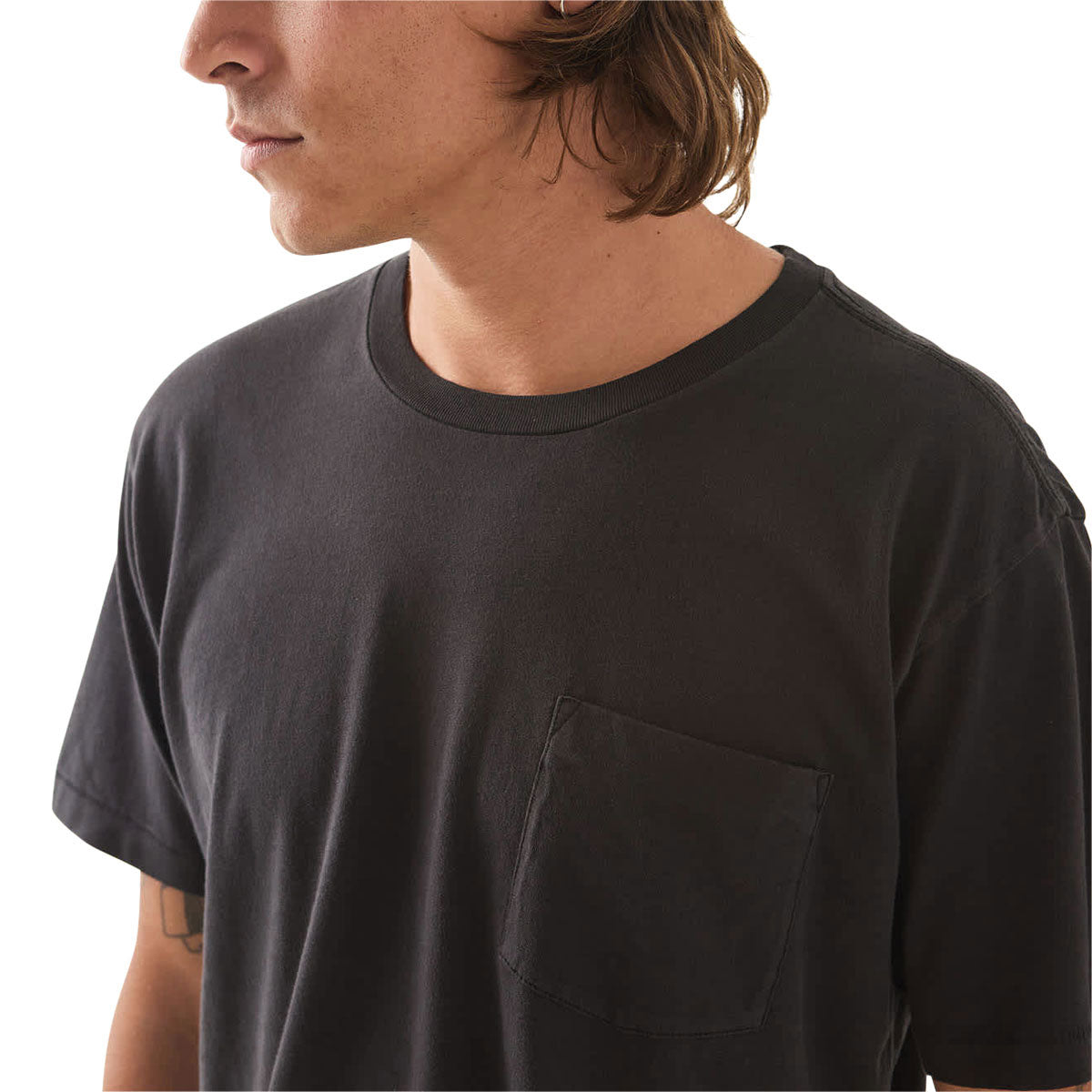 Brixton Baseline Pocket T-Shirt - Black image 3