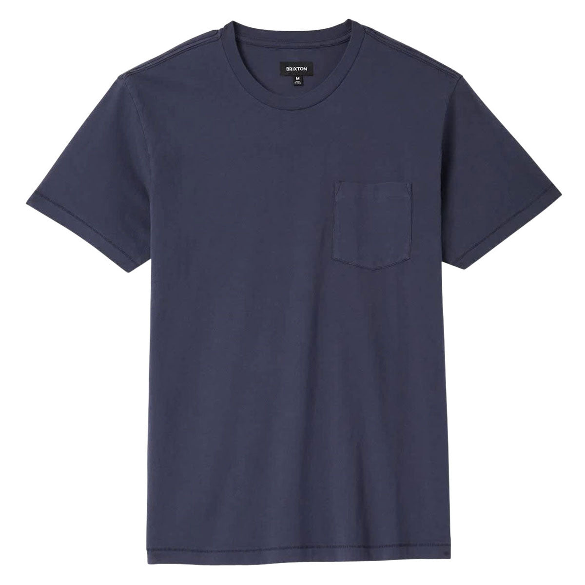 Brixton Baseline Pocket T-Shirt - Washed Navy Vintage Wash image 1