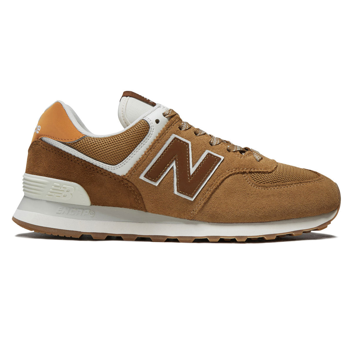 New Balance Womens 574 Shoes - Stucco/Breakfast Tea image 1