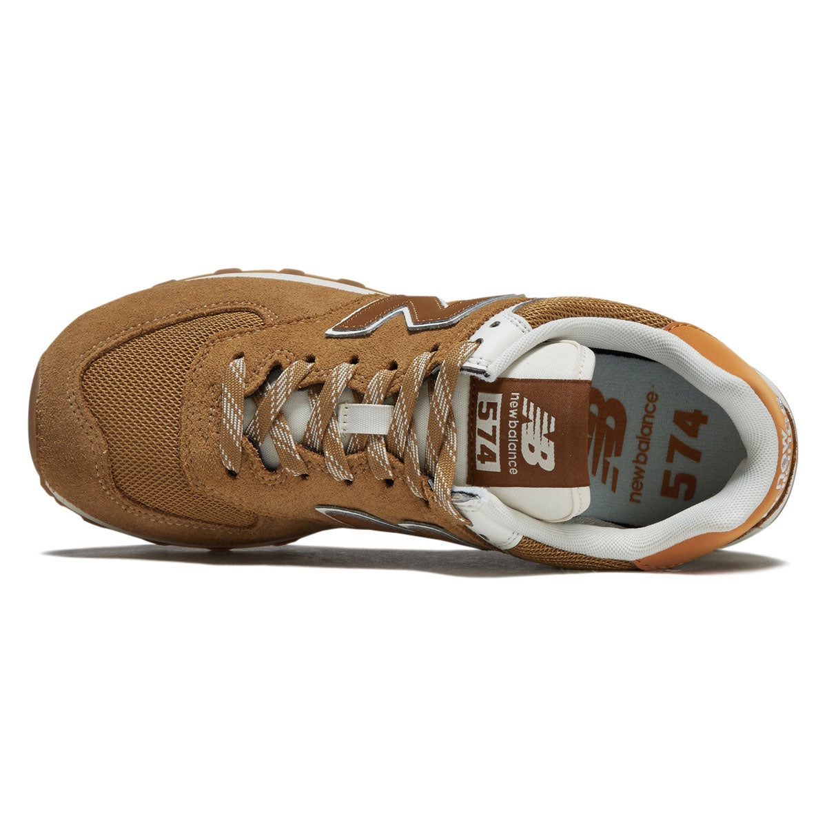 New Balance Womens 574 Shoes - Stucco/Breakfast Tea image 3