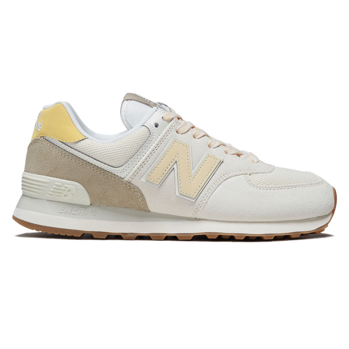 New Balance Womens 574 Shoes - Sea Salt/Linen/Linen image 1