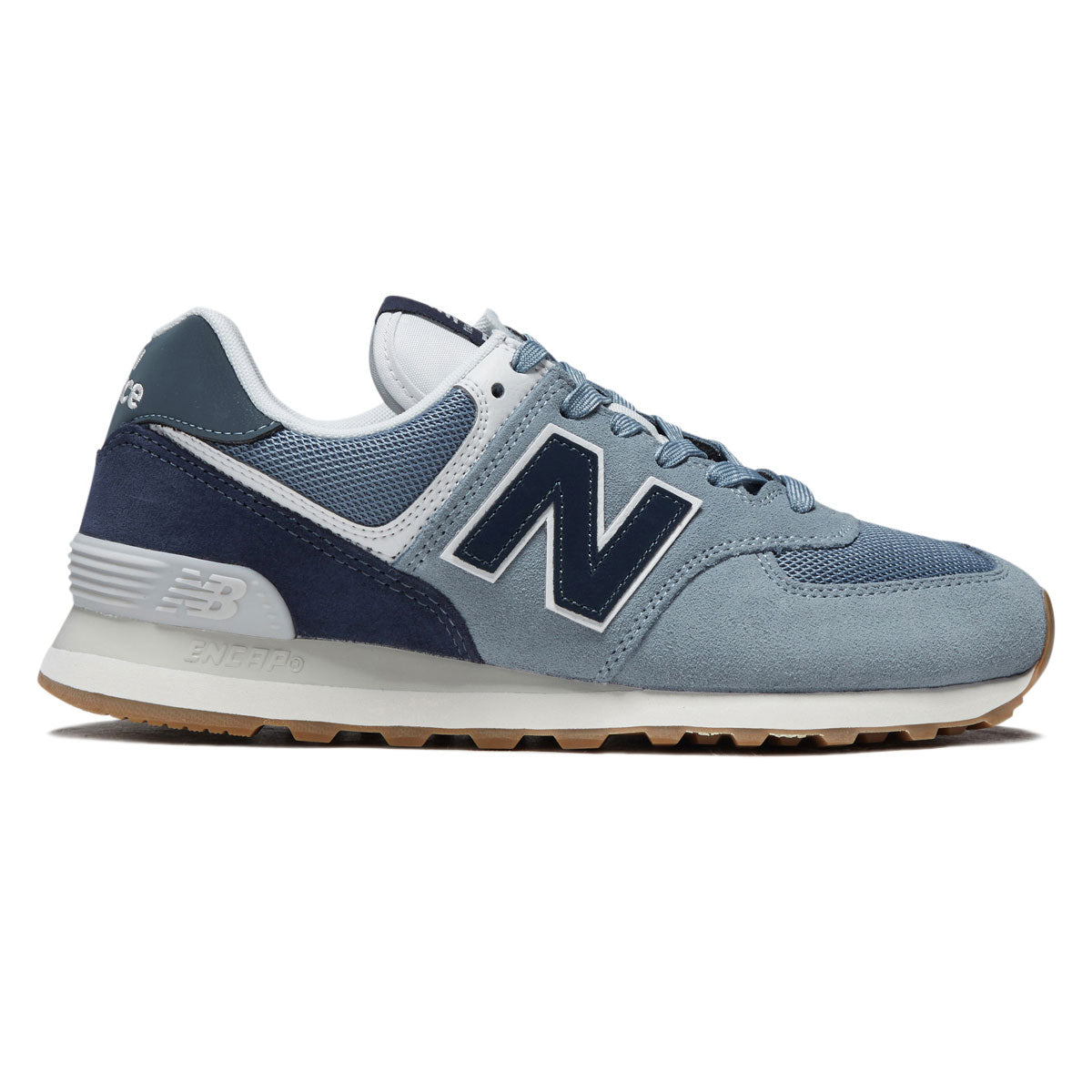 New Balance Womens 574 Shoes - NB Navy/Light Arctic Grey image 1