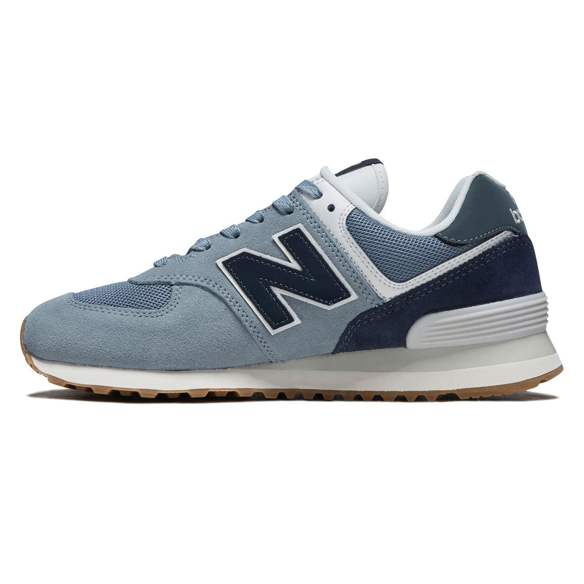 New Balance Womens 574 Shoes - NB Navy/Light Arctic Grey image 2