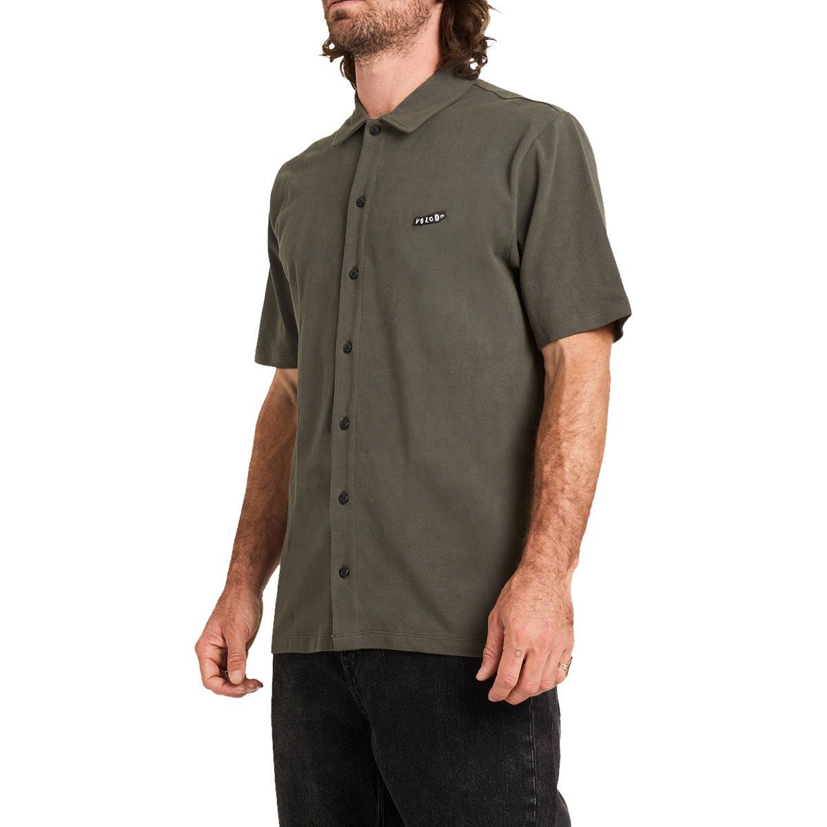 Volcom Chavo Button Down Shirt - Castlerock image 3