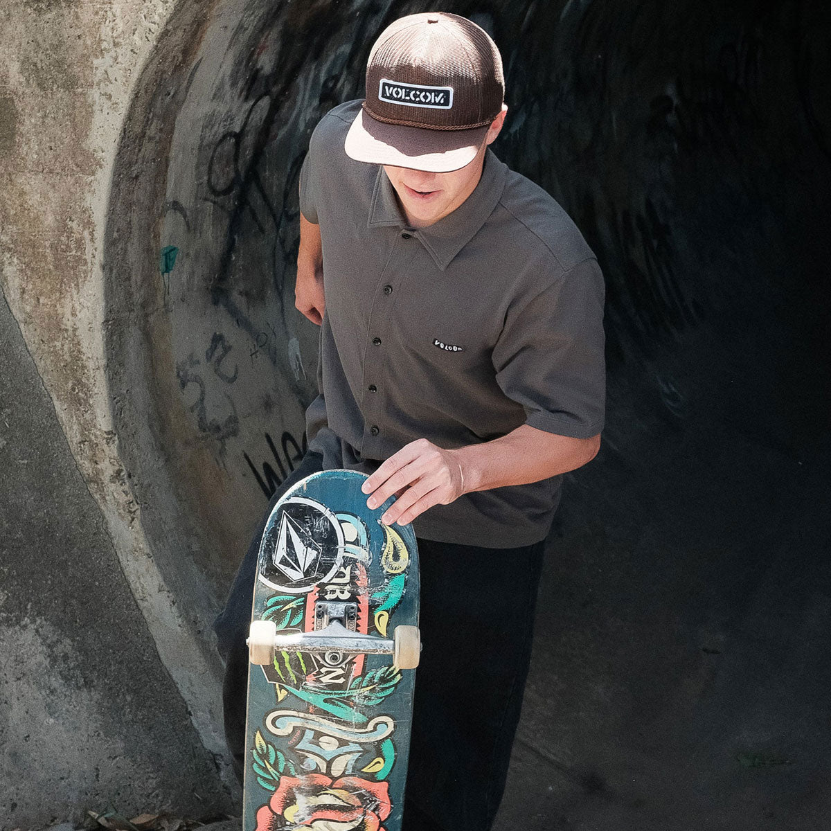 Volcom Chavo Button Down Shirt - Castlerock image 5