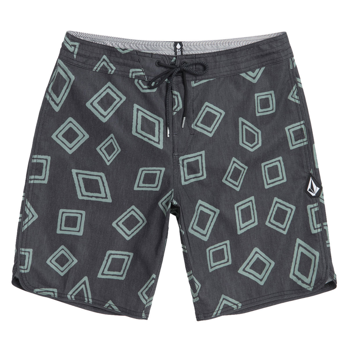 Volcom Contact Scallop Stny 19 Boardshorts - Black image 1