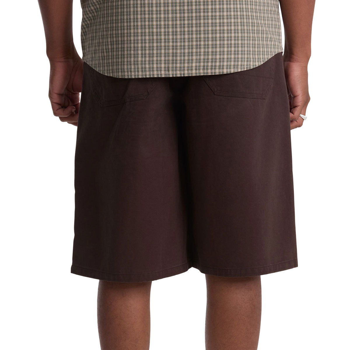 Volcom Chillow Plt Elastic Waist Chino VS 24 Shorts - Cacao image 3