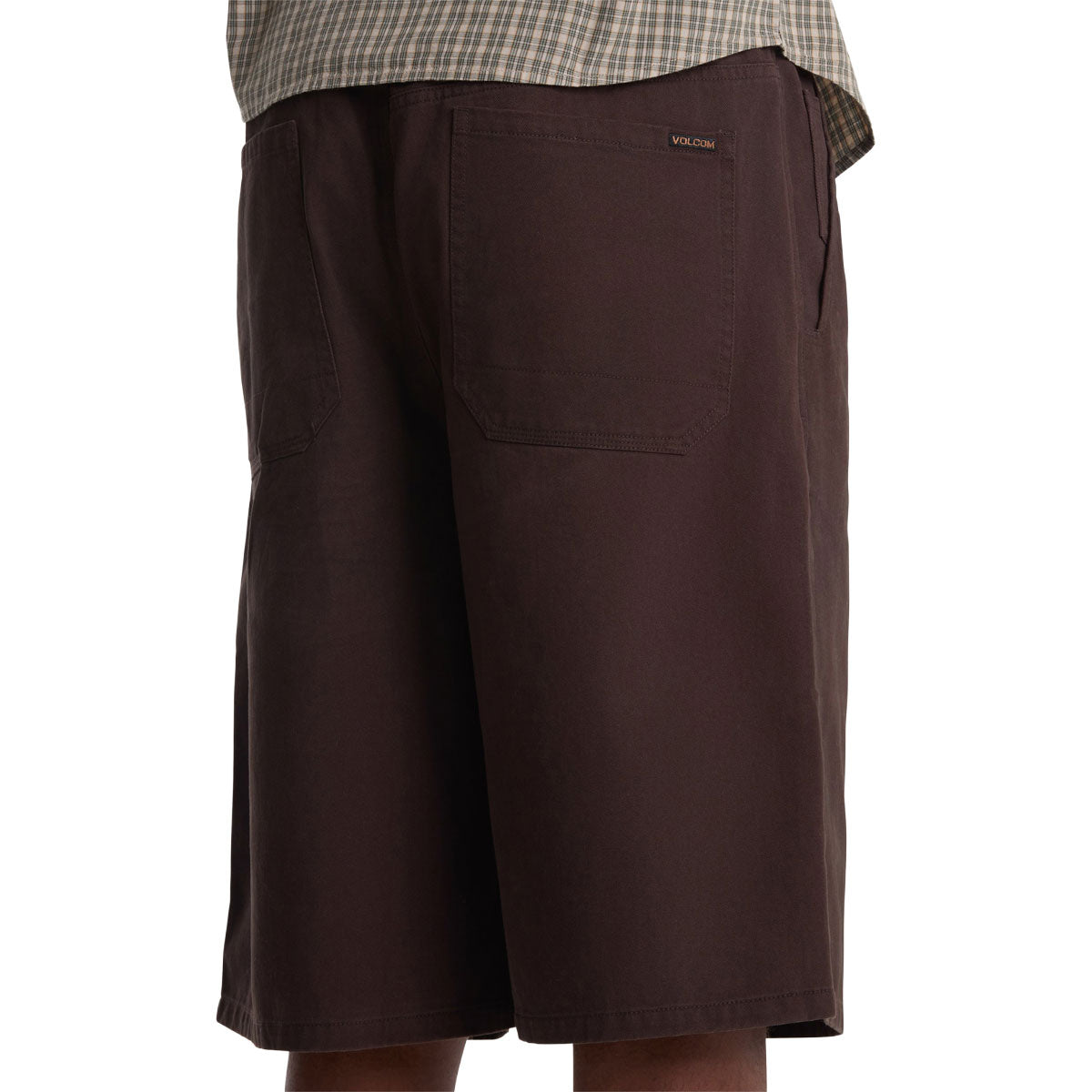 Volcom Chillow Plt Elastic Waist Chino VS 24 Shorts - Cacao image 5