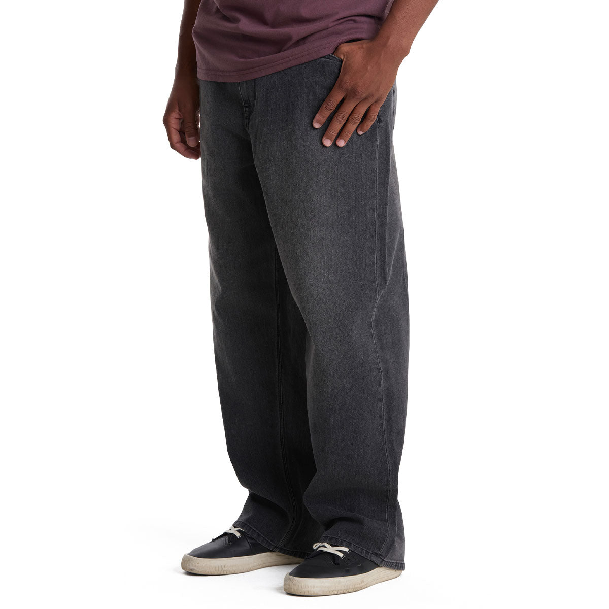 Volcom Chillow Denim Jeans - Black Grey image 3