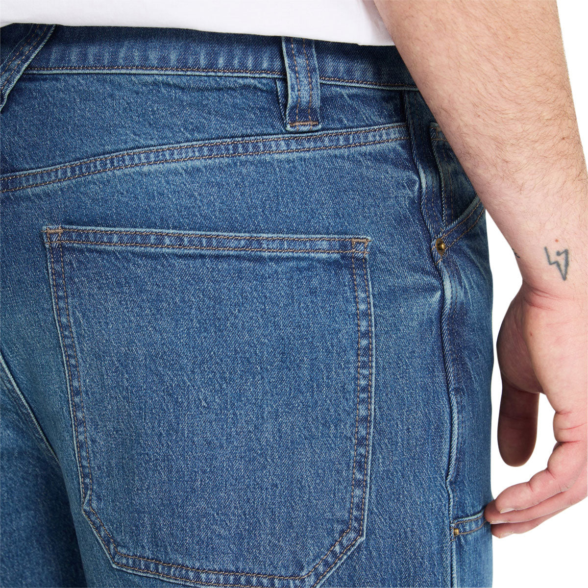 Volcom Work Carpenter Denim Jeans - Park Blue image 3