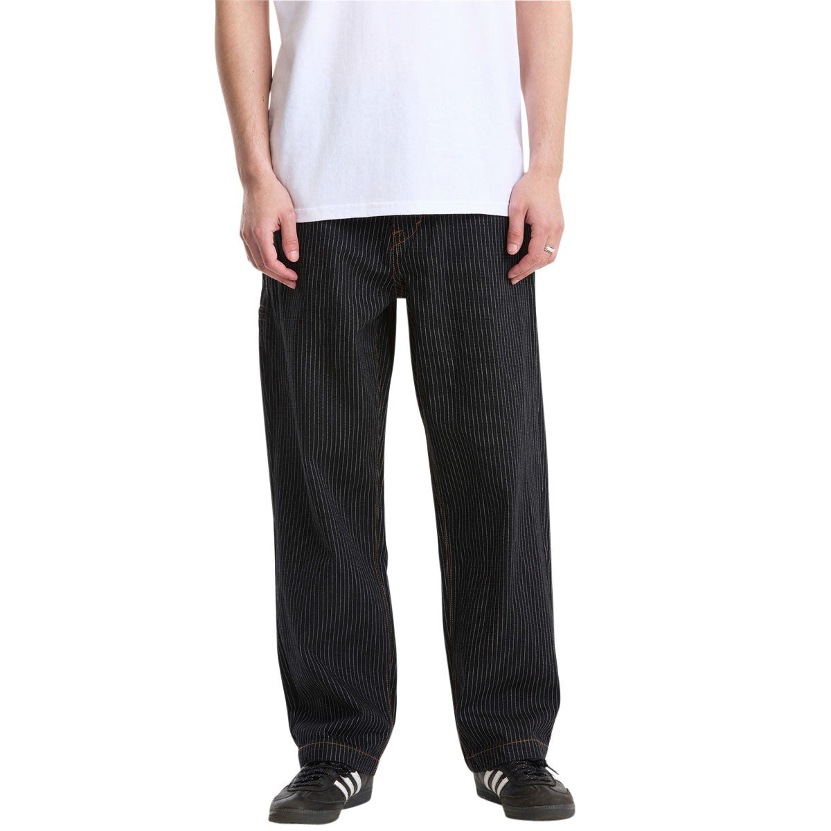 Volcom Dialed Work Pants - Black Stripe image 1