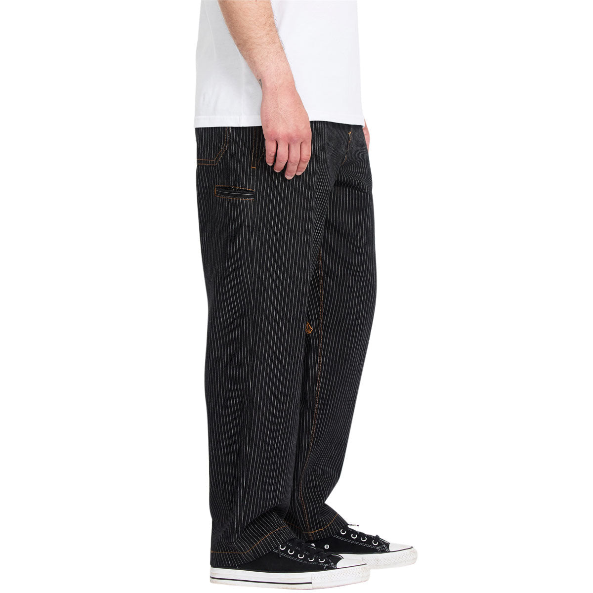 Volcom Dialed Work Pants - Black Stripe image 3