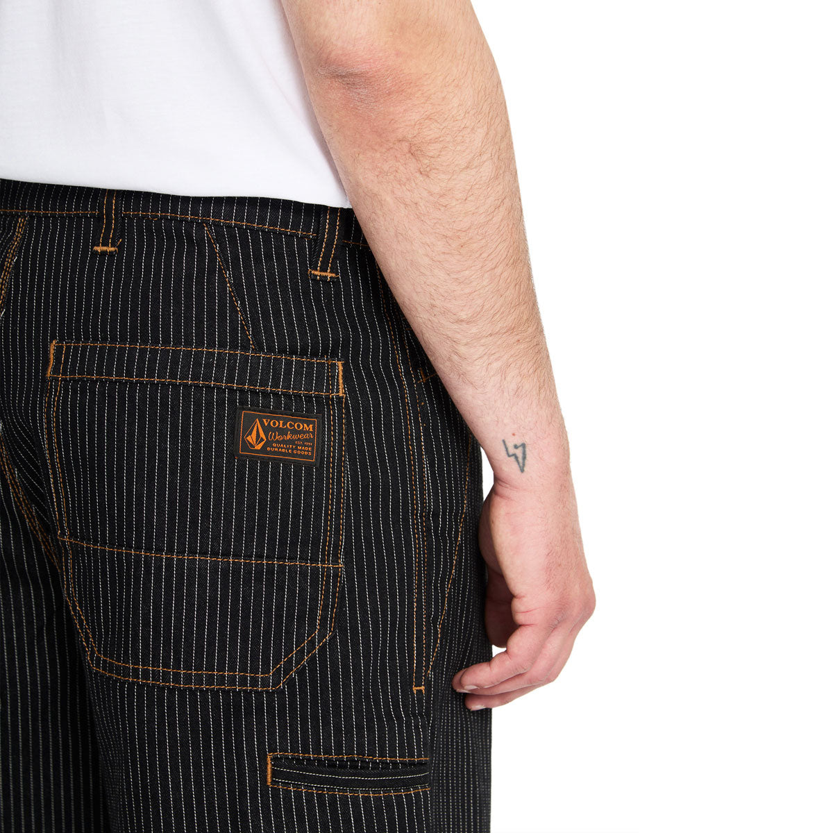 Volcom Dialed Work Pants - Black Stripe image 4