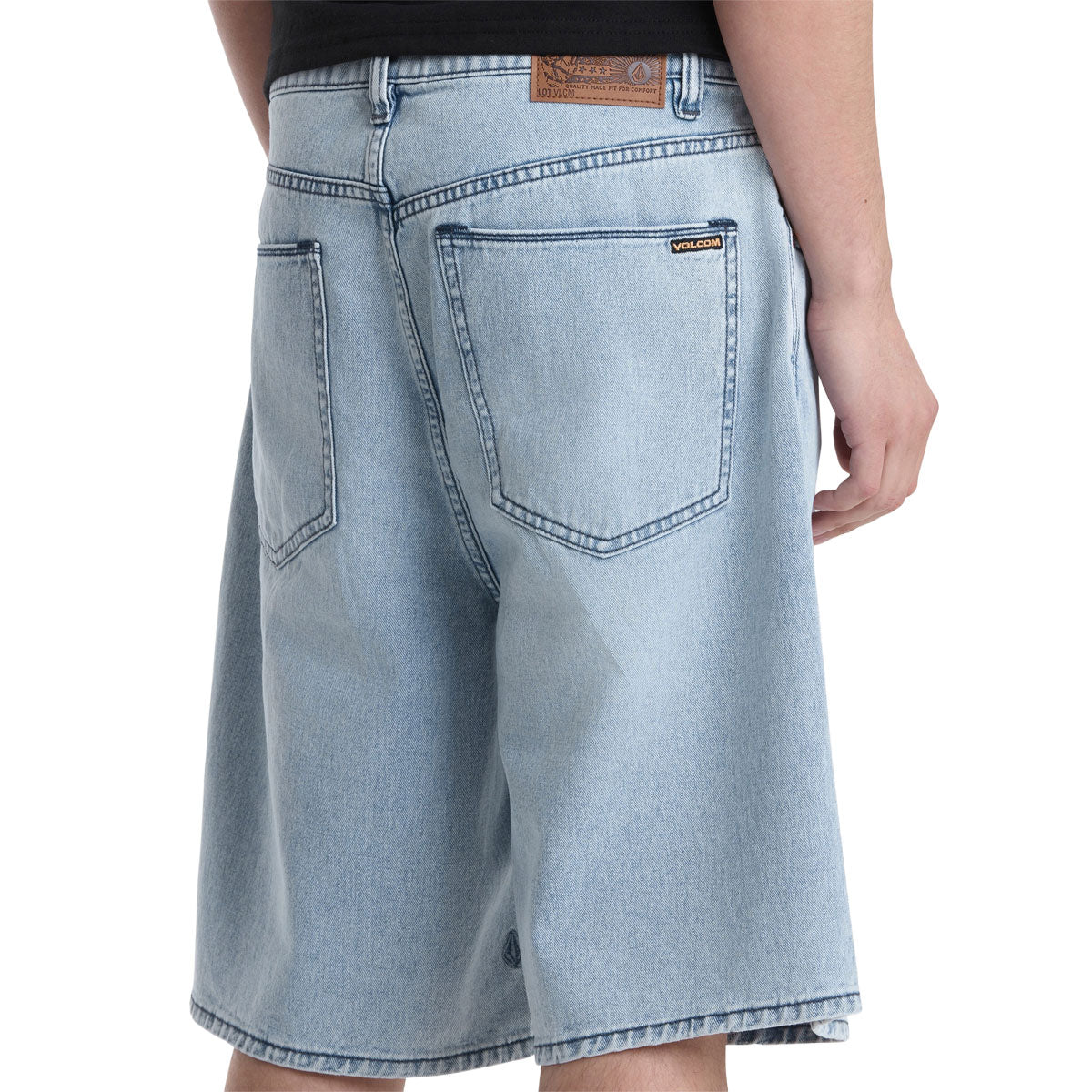Volcom Billow Denim 22 Shorts - Dust Bowl Indigo image 4