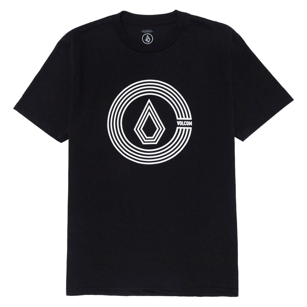 Volcom Circle Split T-Shirt - Black image 1