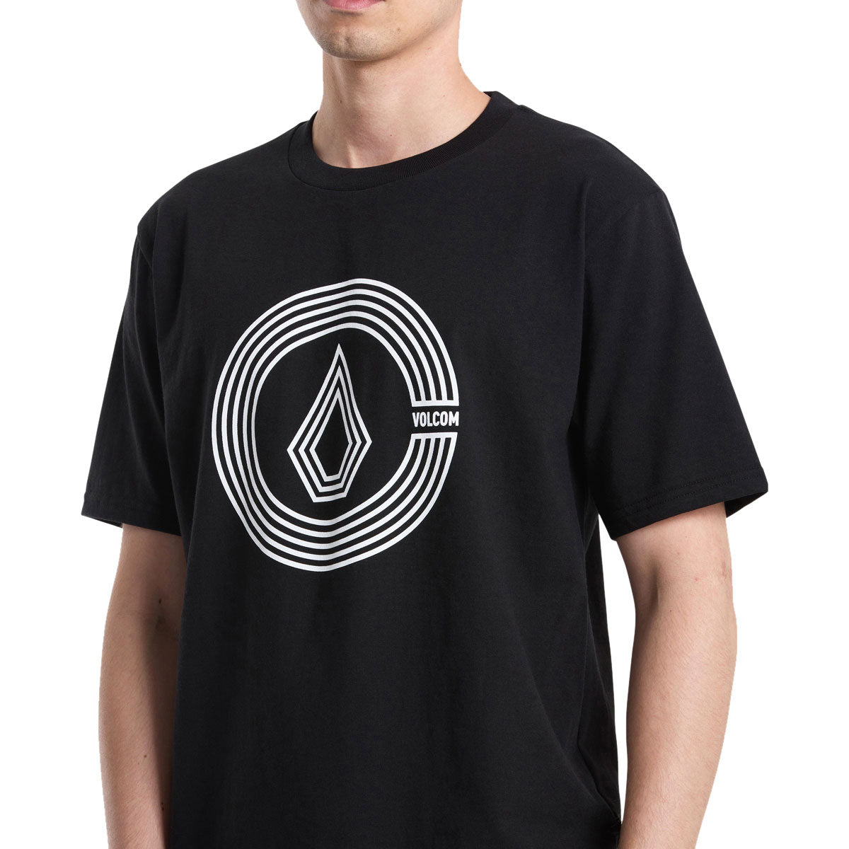 Volcom Circle Split T-Shirt - Black image 3