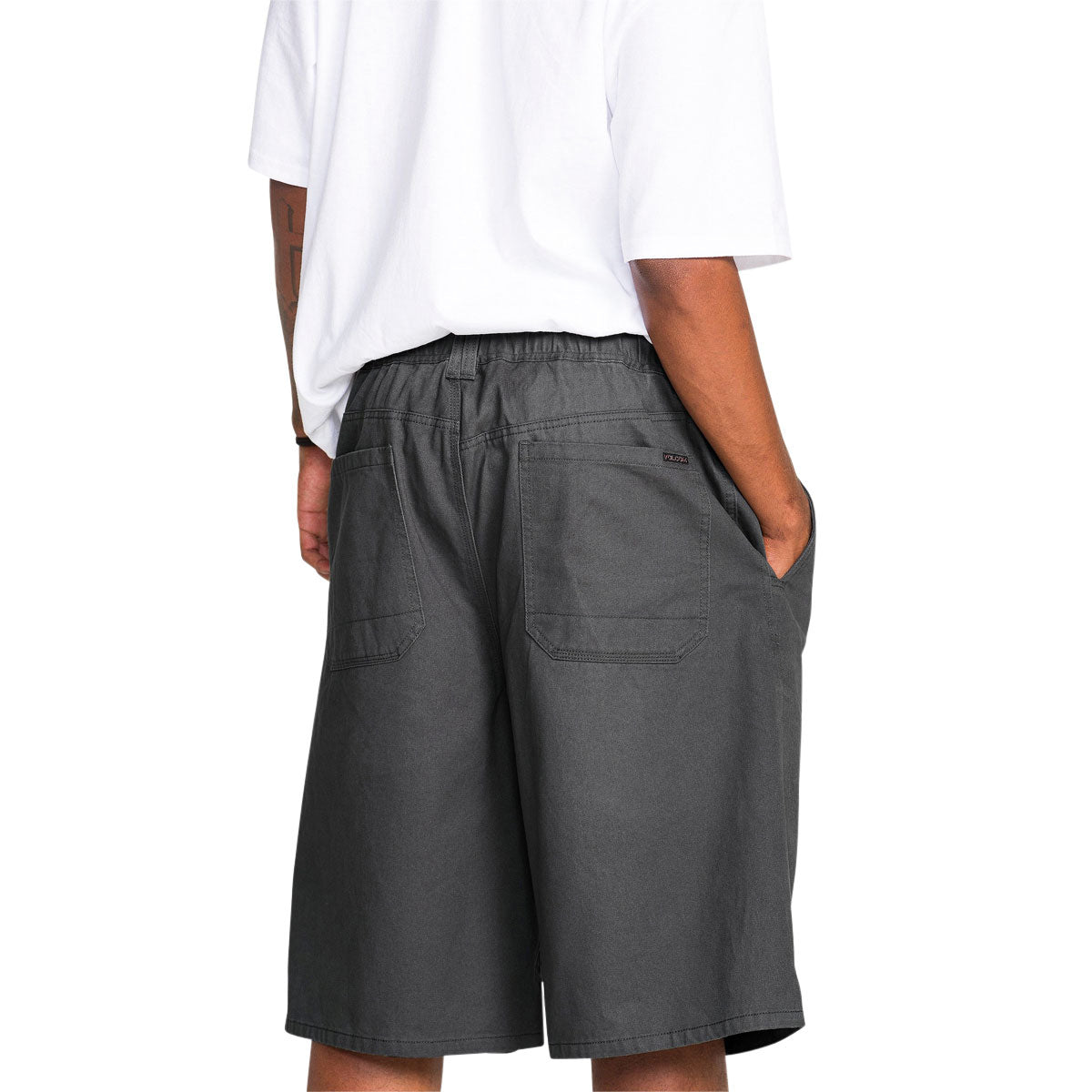 Volcom Chillow Pleated Ew Chino VS 24 Shorts - Castlerock image 4
