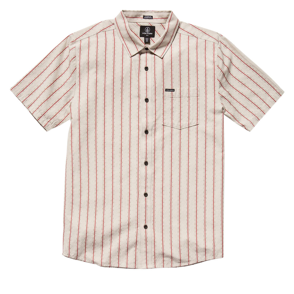 Volcom Sato Stripe Shirt - Stone image 3
