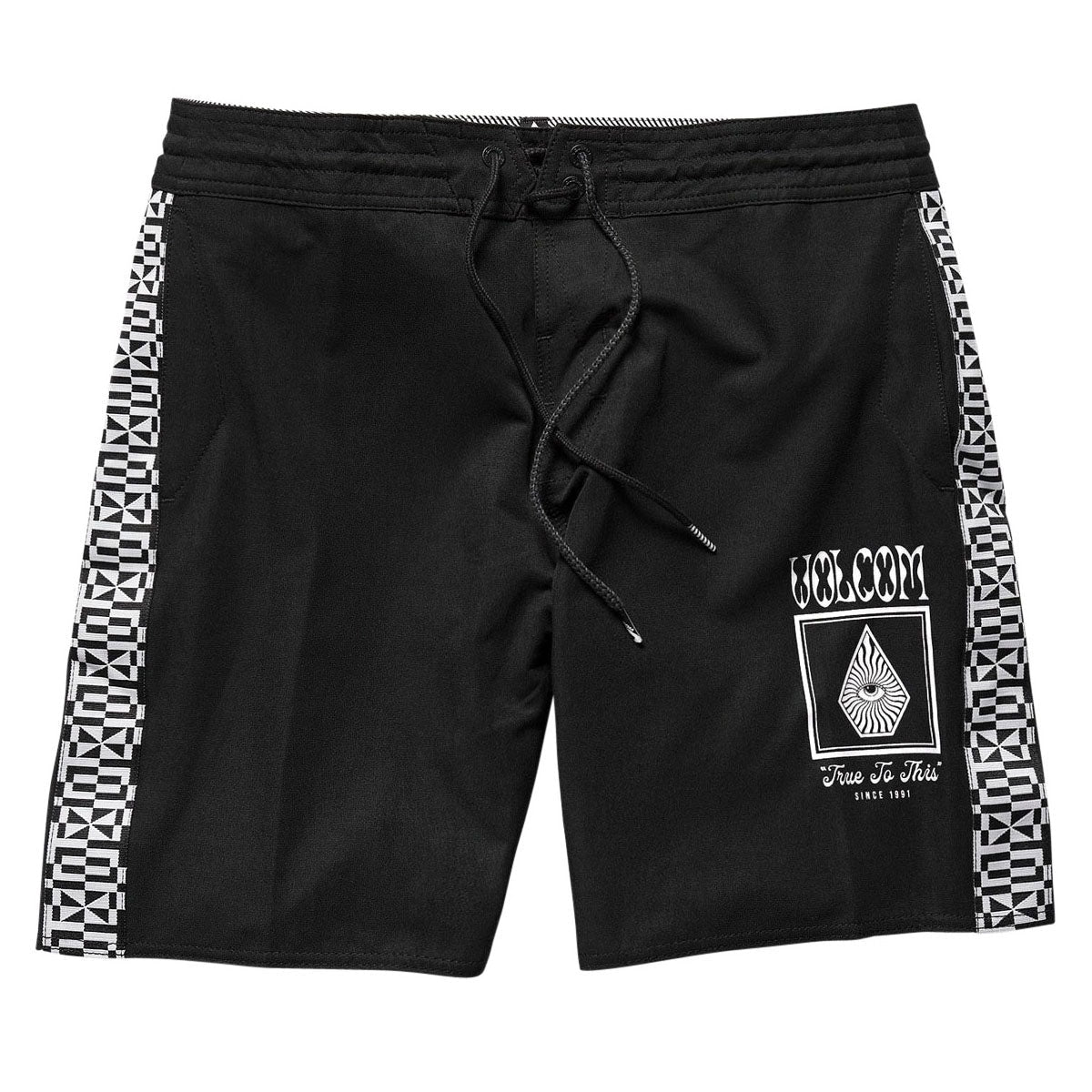 Volcom Yewster Loose Stoney 18 Boardshorts - Black image 1