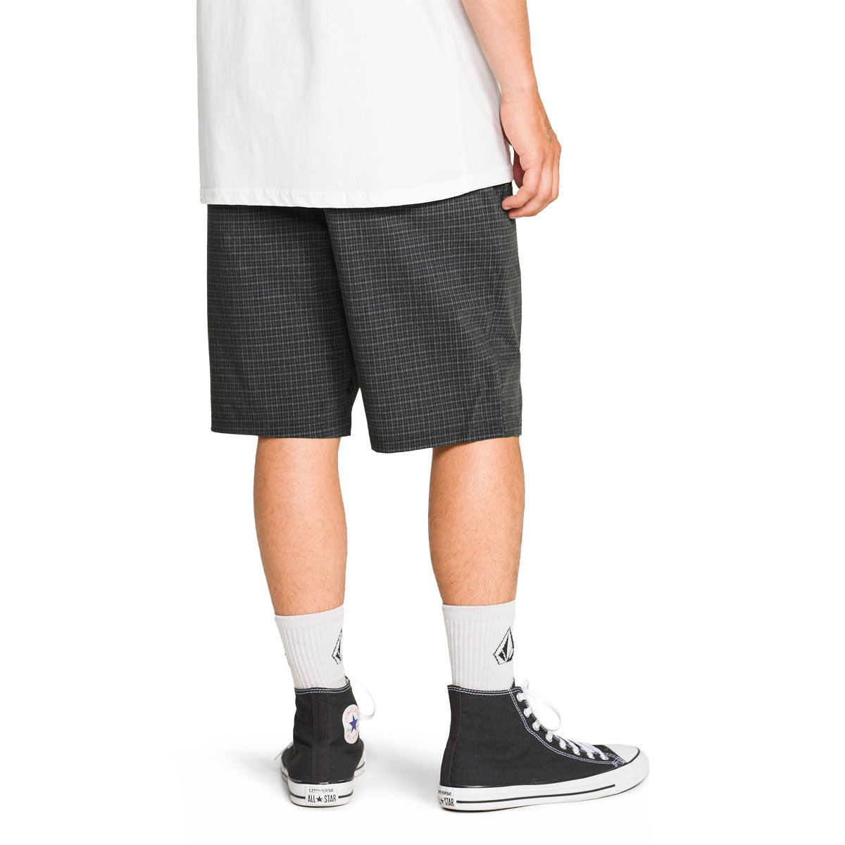 Volcom Mix Frickin Cross Shred 20 Shorts - Black Plaid image 4