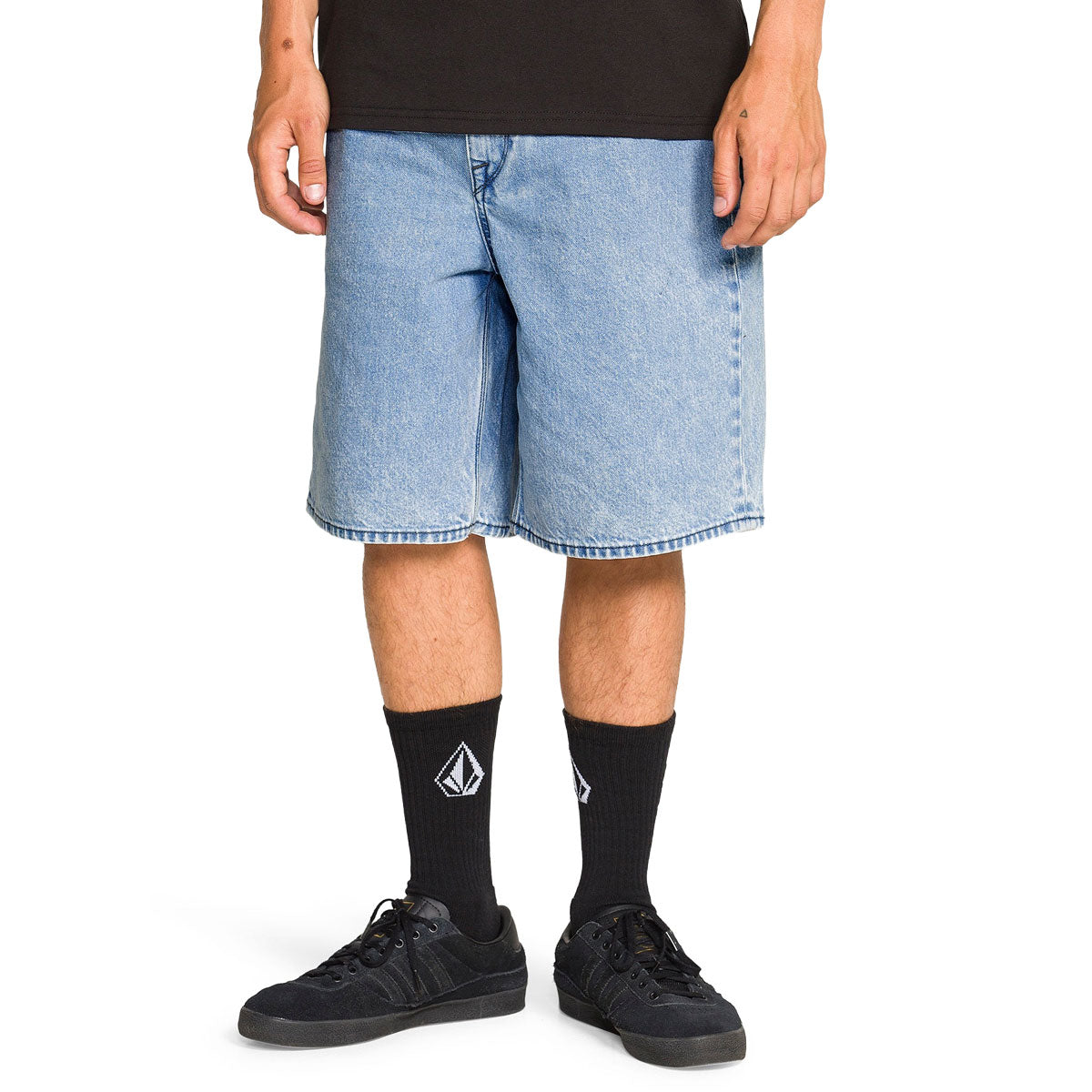 Volcom Billow Denim 22 Shorts - Pale Aqua image 3