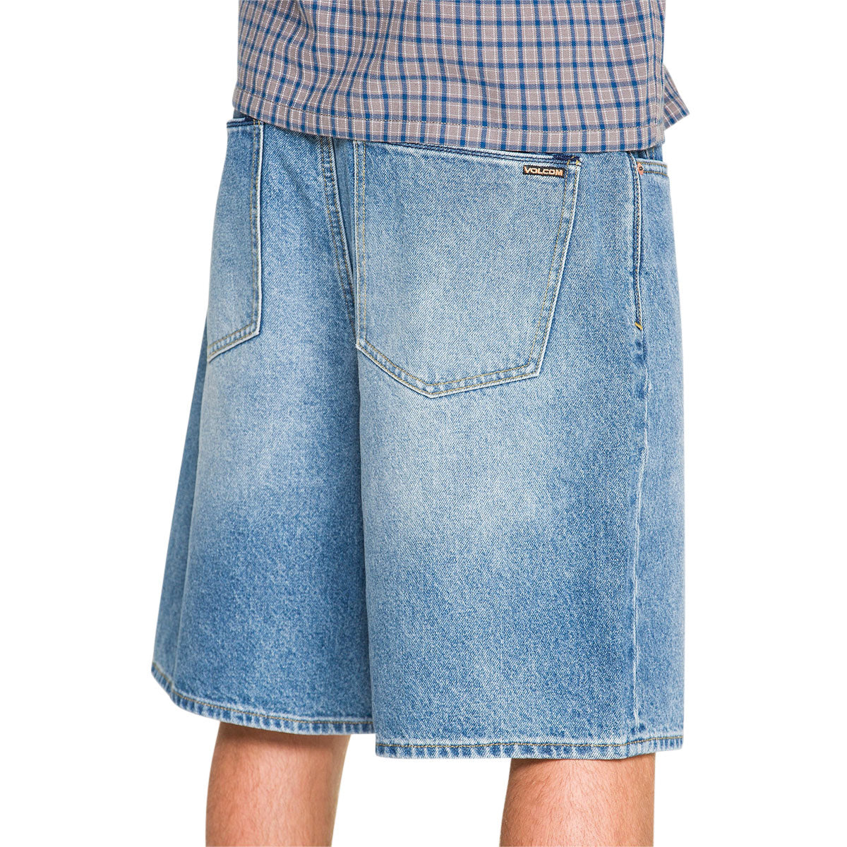 Volcom Billow Denim 22 Shorts - Euro Light Blue image 5