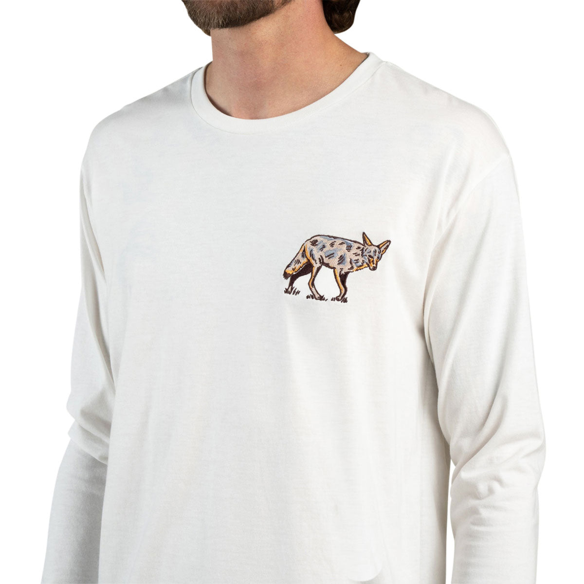 Sendero Coyote Long Sleeve T-Shirt - Vintage White image 3